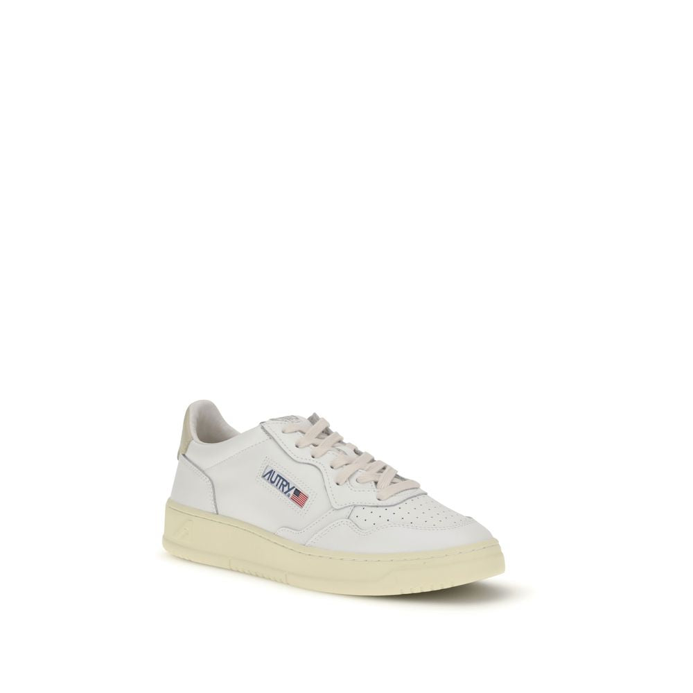White Rubber Low Top Sneakers
