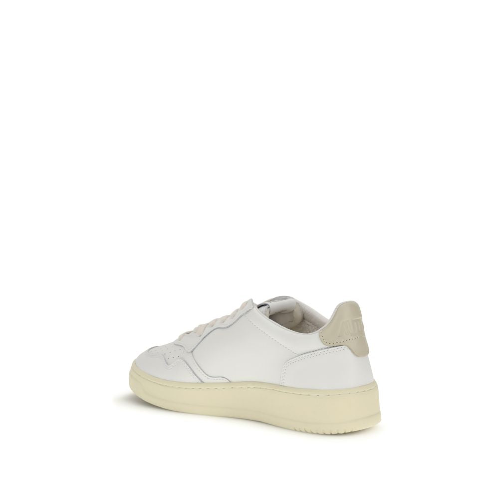 White Rubber Low Top Sneakers