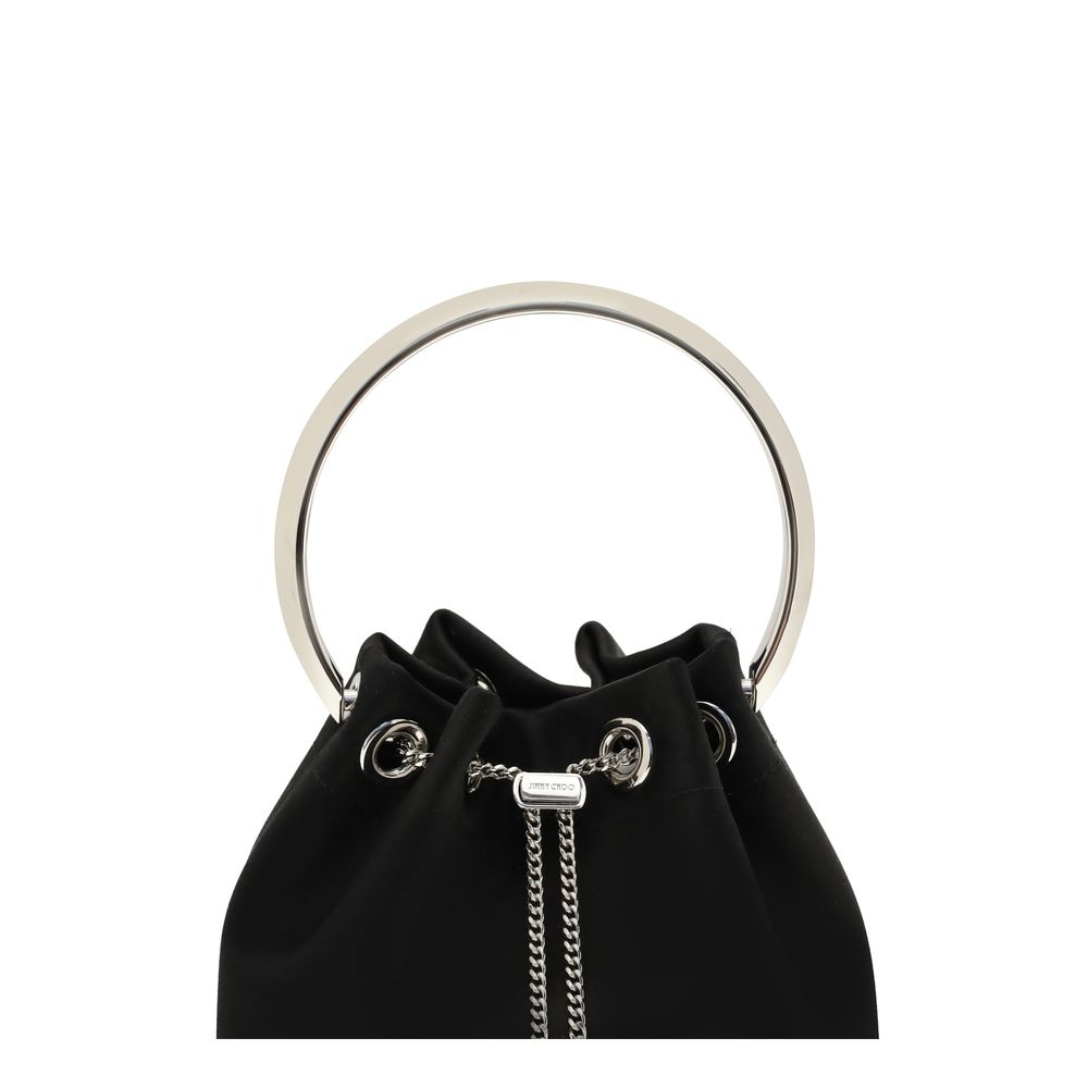 Black Silk Backet Bag