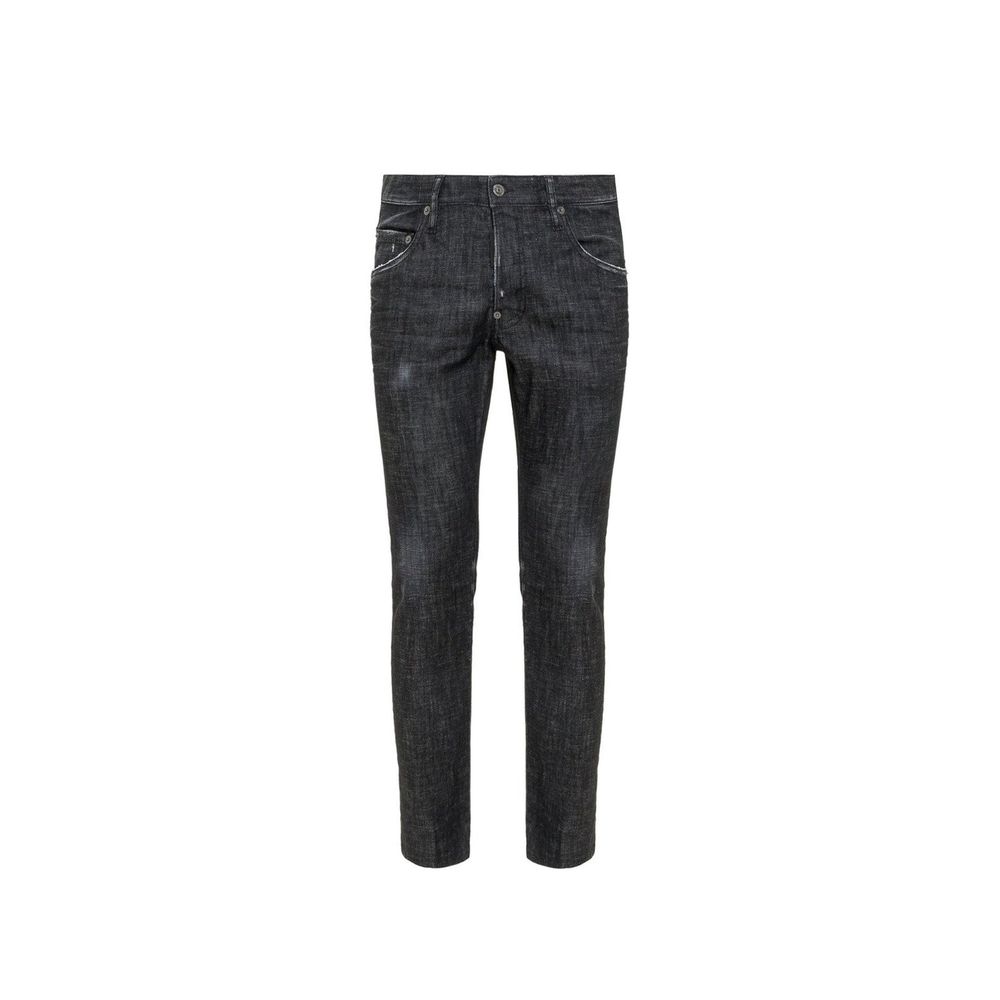 Black Cotton Jeans Denim