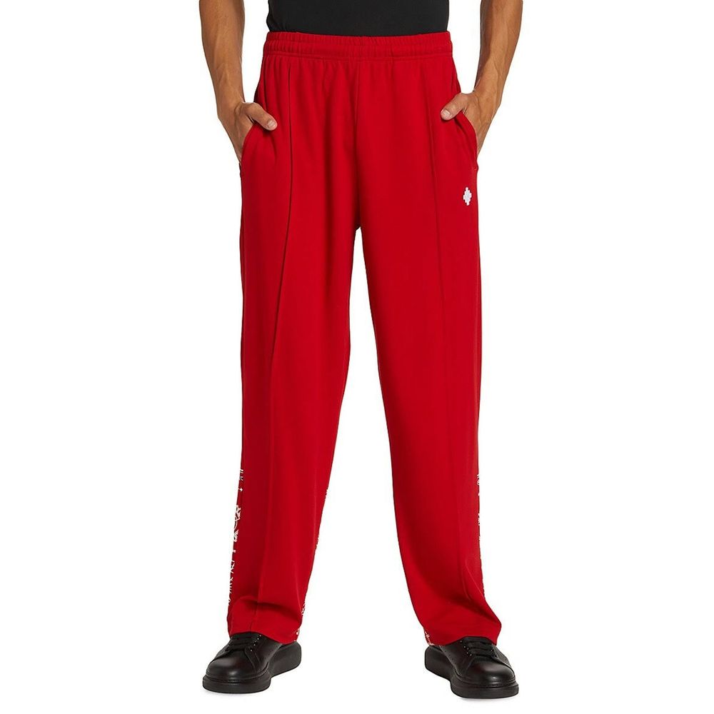 Red Elastane Joggers (Workout Pants)