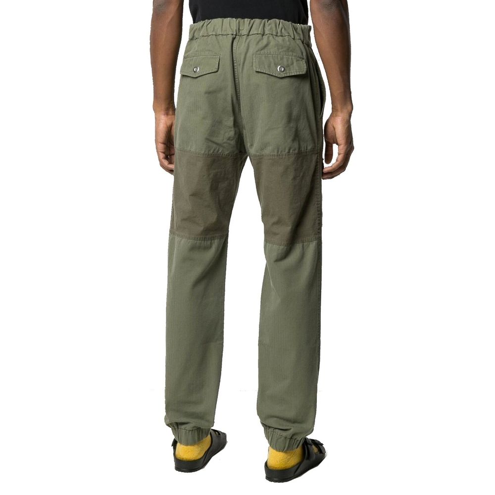 Green Cotton Cargo Pants