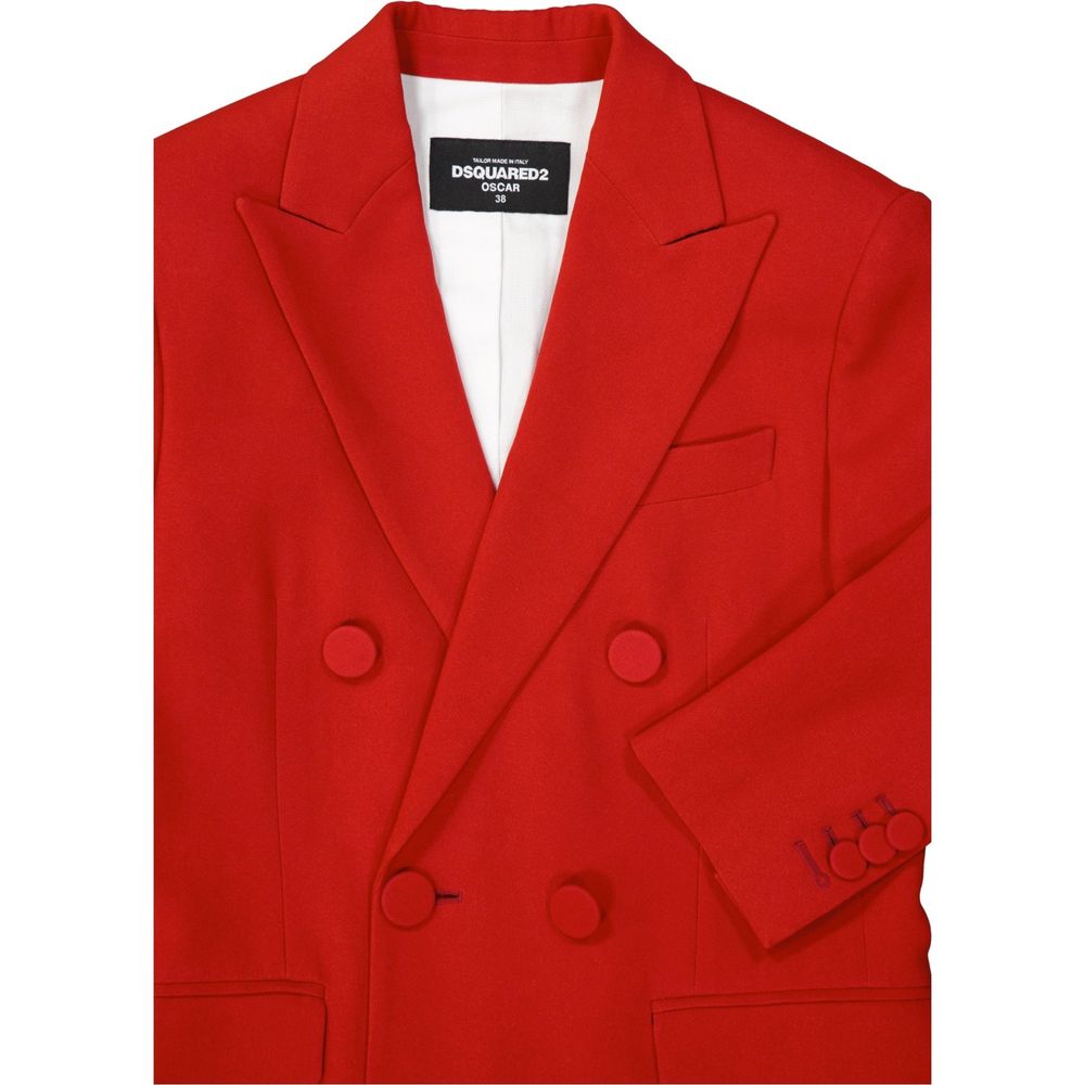 Red Viscose Coat