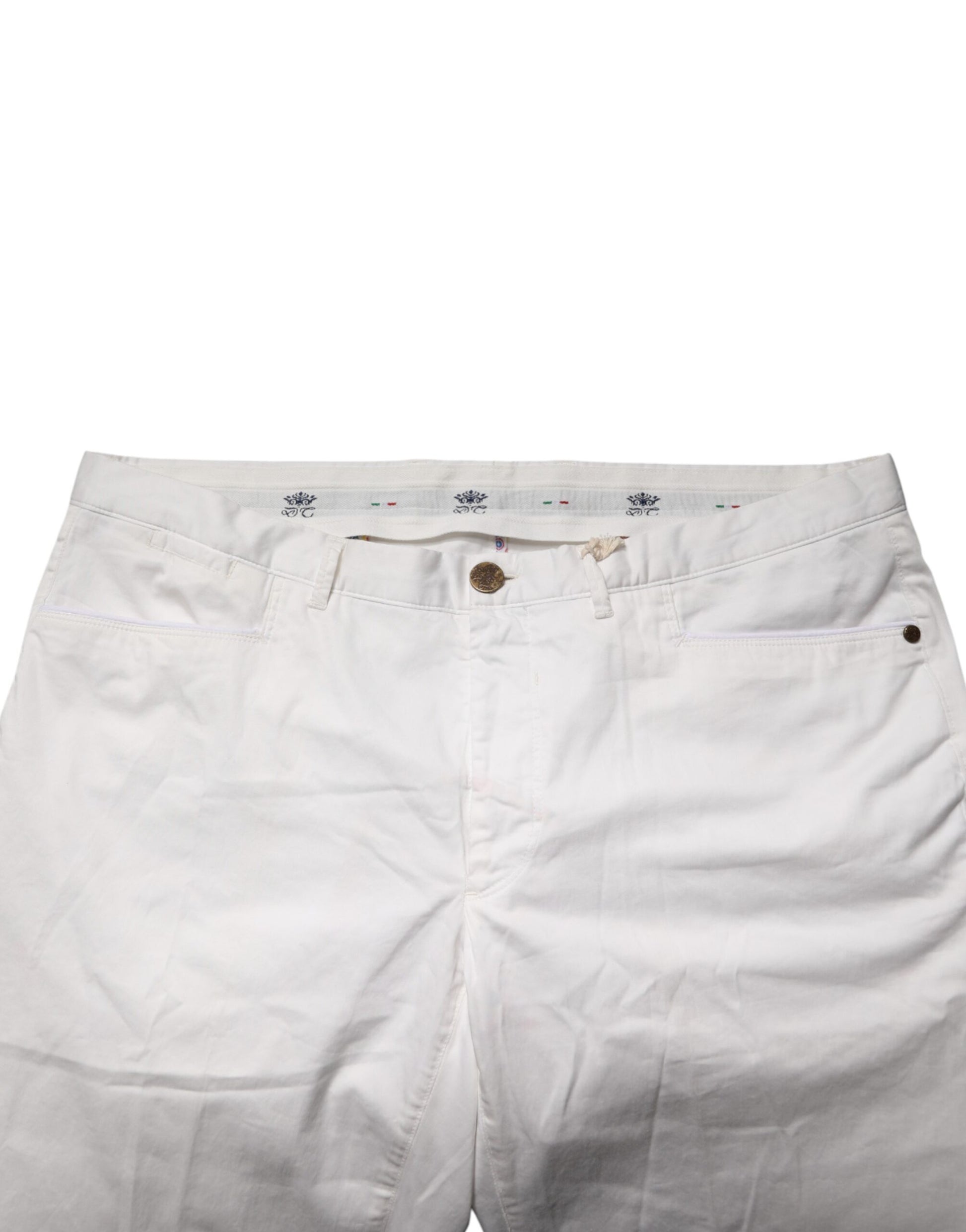 White Tapered Dress Formal Trouser Pants