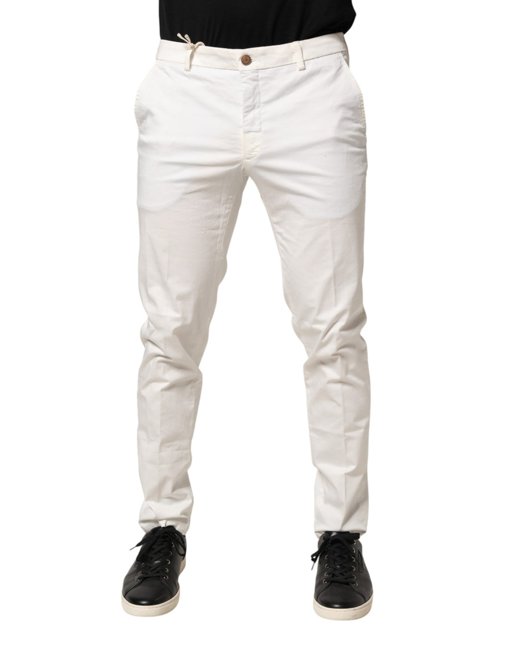 White Tapered Dress Formal Trouser Pants