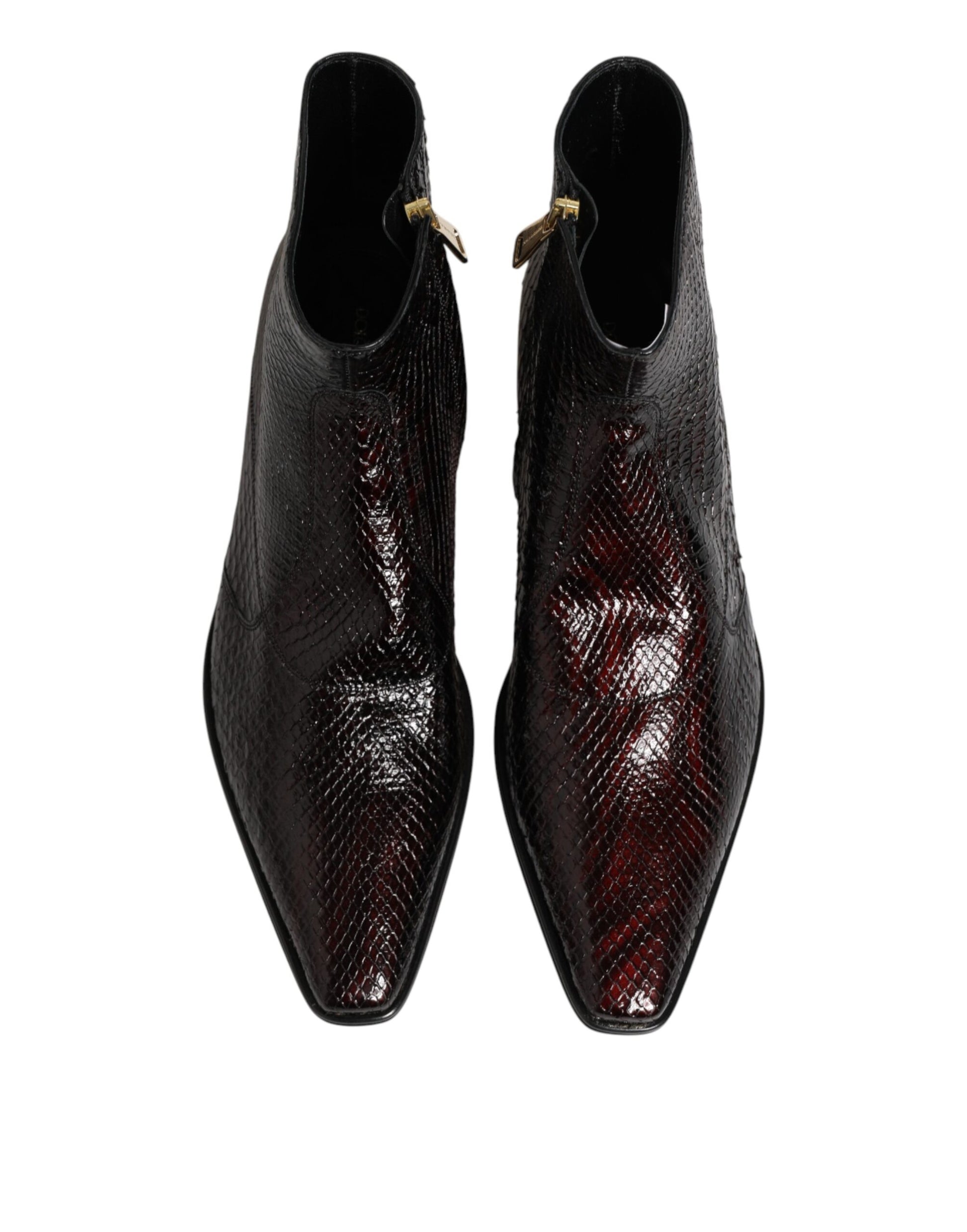 Bordeaux Chelsea Men Short Ankle Boots Shoes