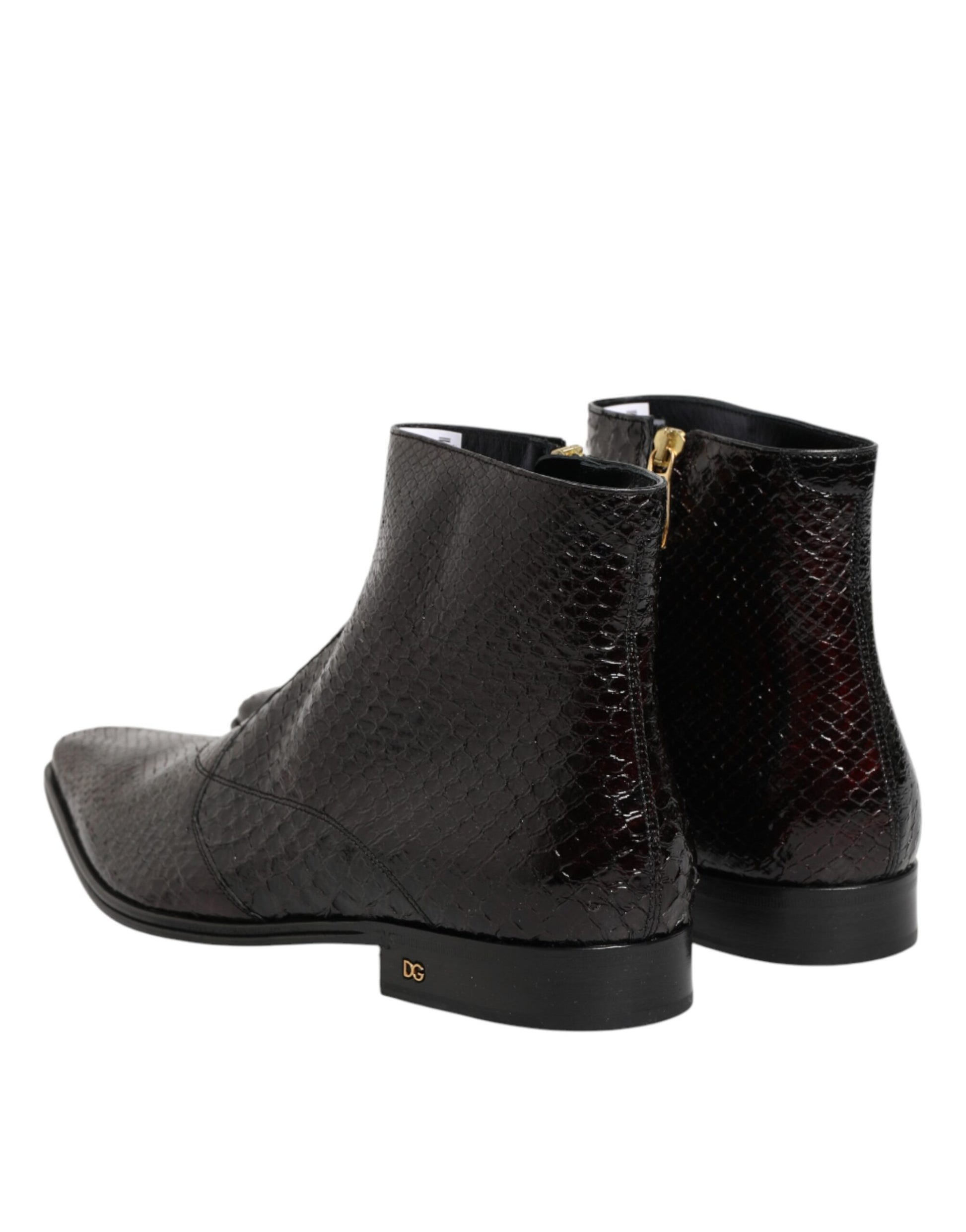 Bordeaux Chelsea Men Short Ankle Boots Shoes