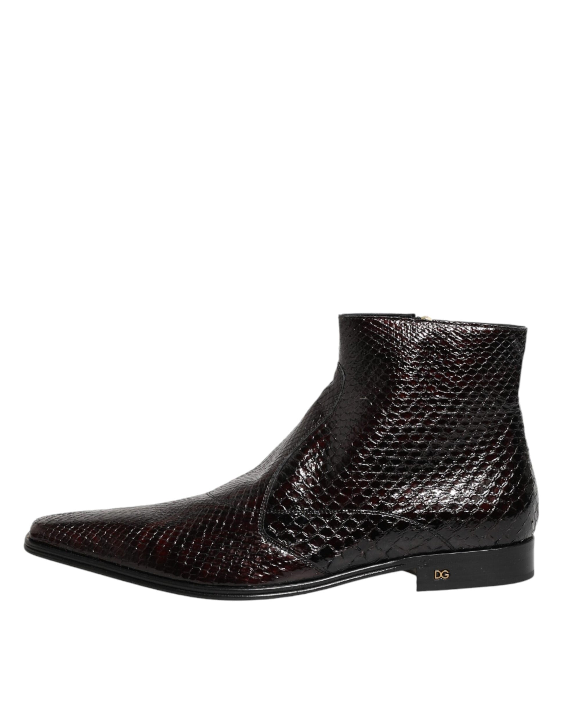 Bordeaux Chelsea Men Short Ankle Boots Shoes