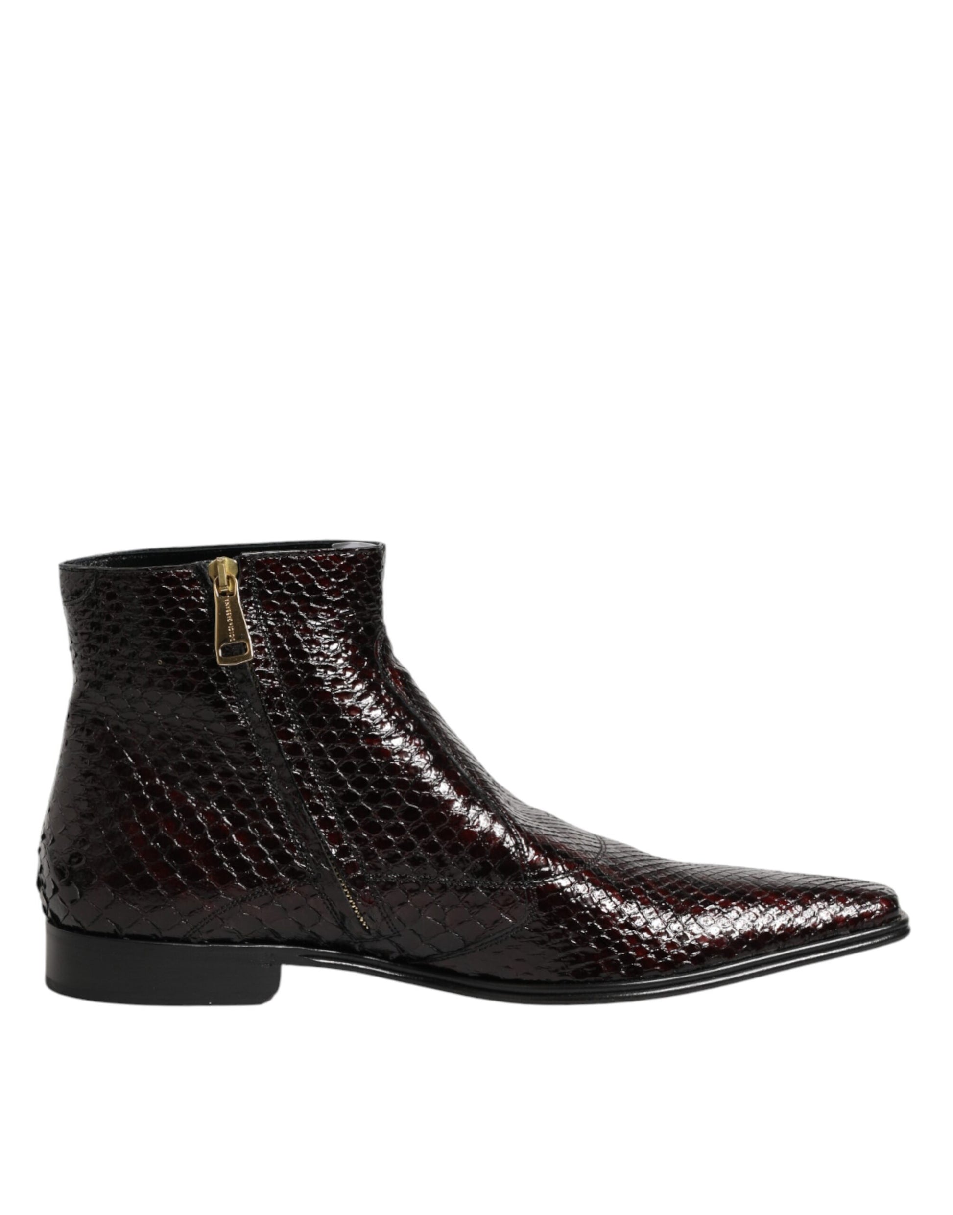 Bordeaux Chelsea Men Short Ankle Boots Shoes