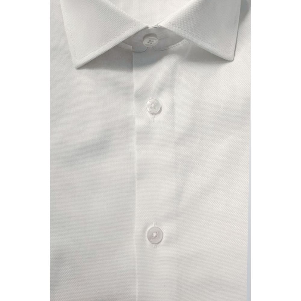 White Cotton Men's Shirt