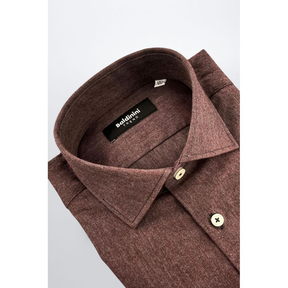 Red Cotton Men's Shirt