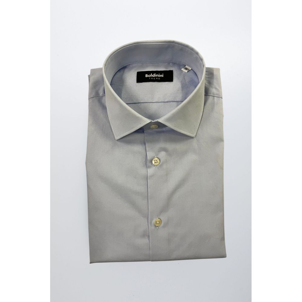Light Blue Cotton Men Shirt