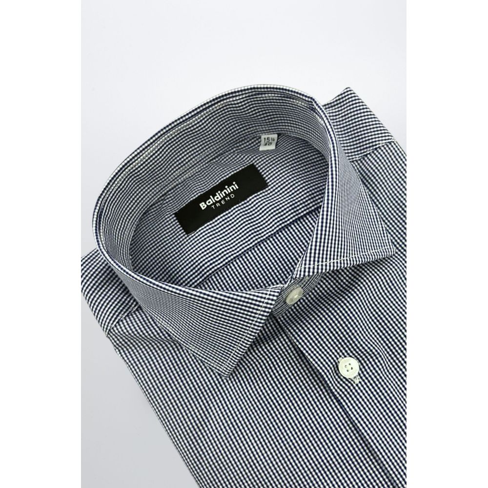 Blue Cotton Men Shirt