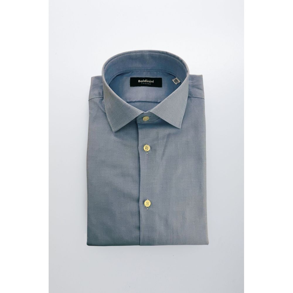 Light Blue Cotton Men Shirt
