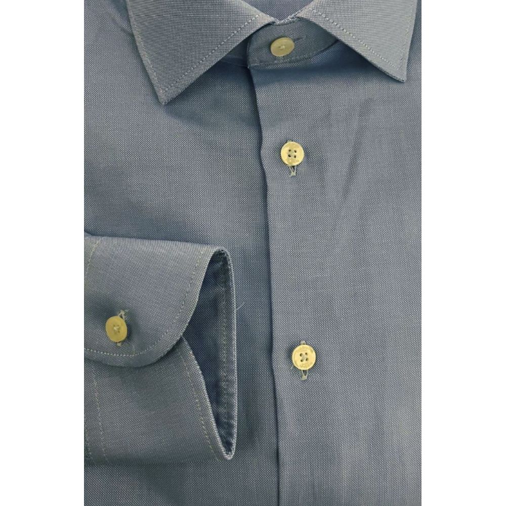 Light Blue Cotton Men Shirt