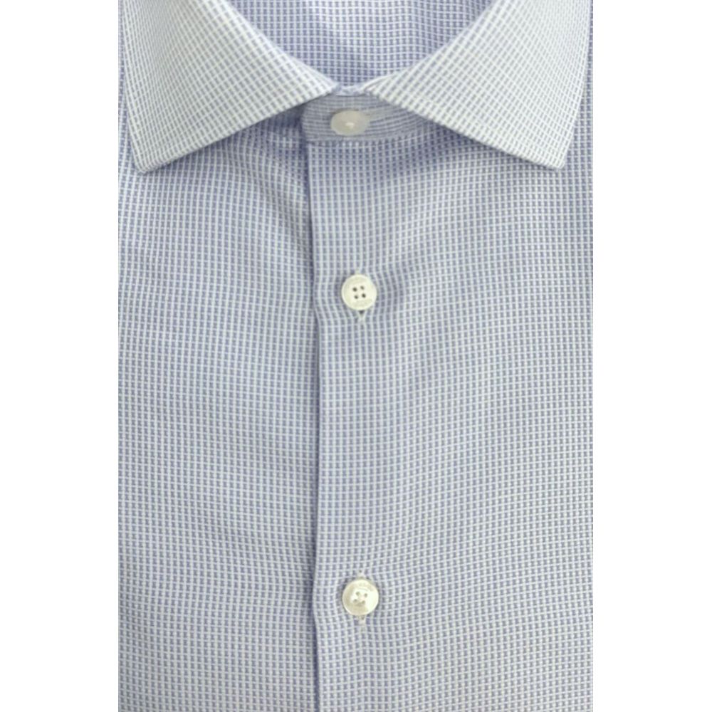 Light Blue Cotton Men Shirt