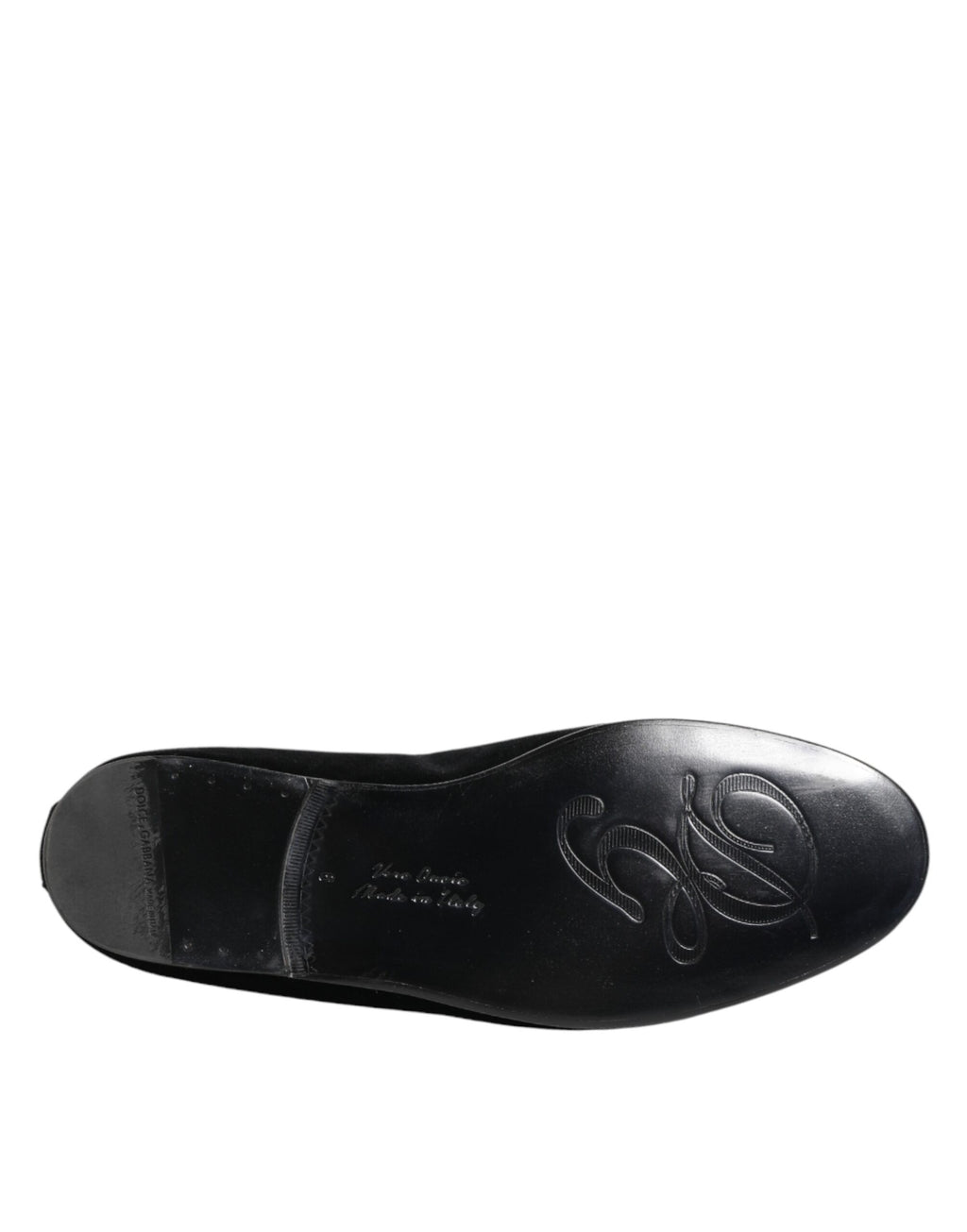 Black Velvet Gold Crown Mens Loafers Shoes