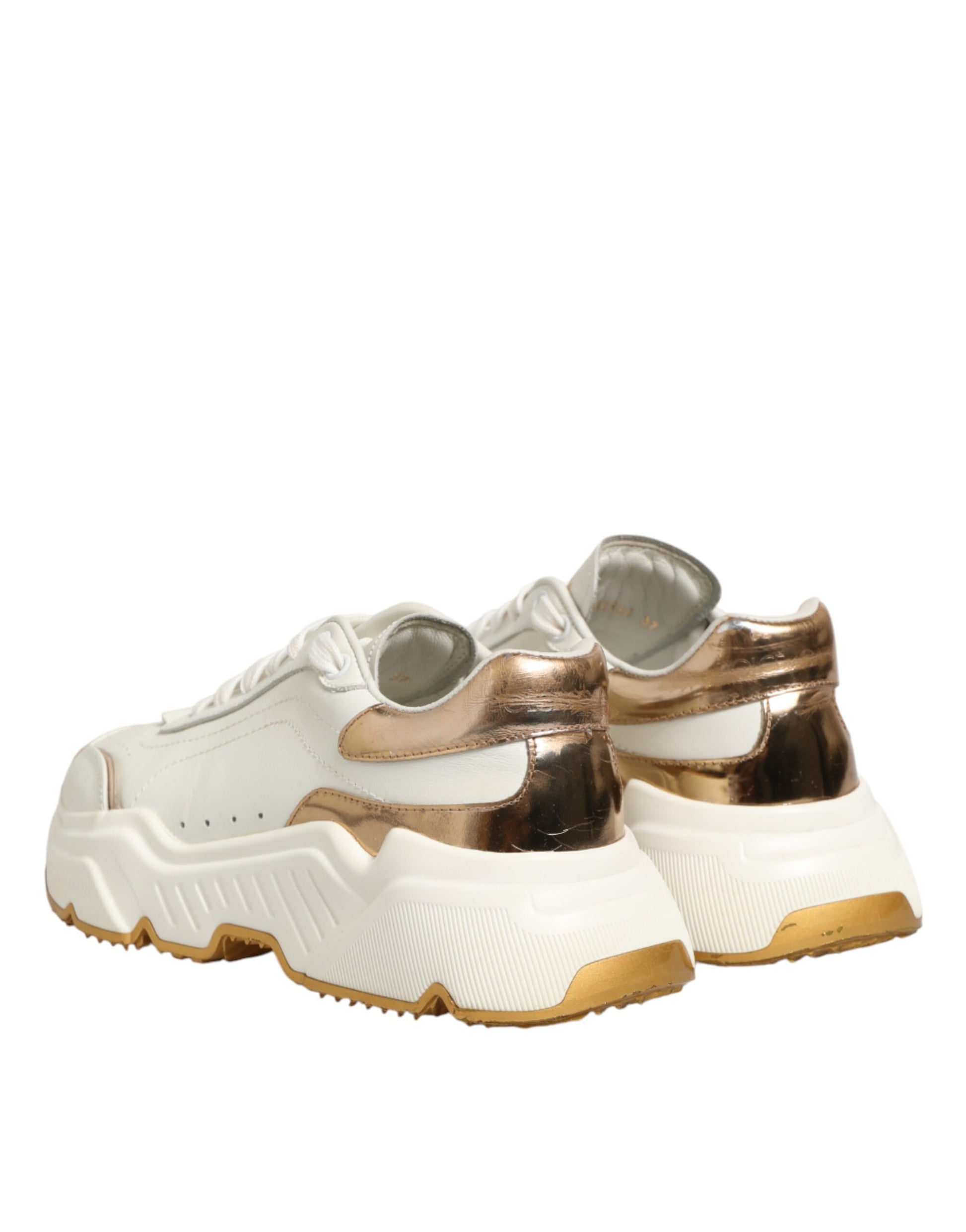 White Gold Daymaster Low Top Sneakers Shoes