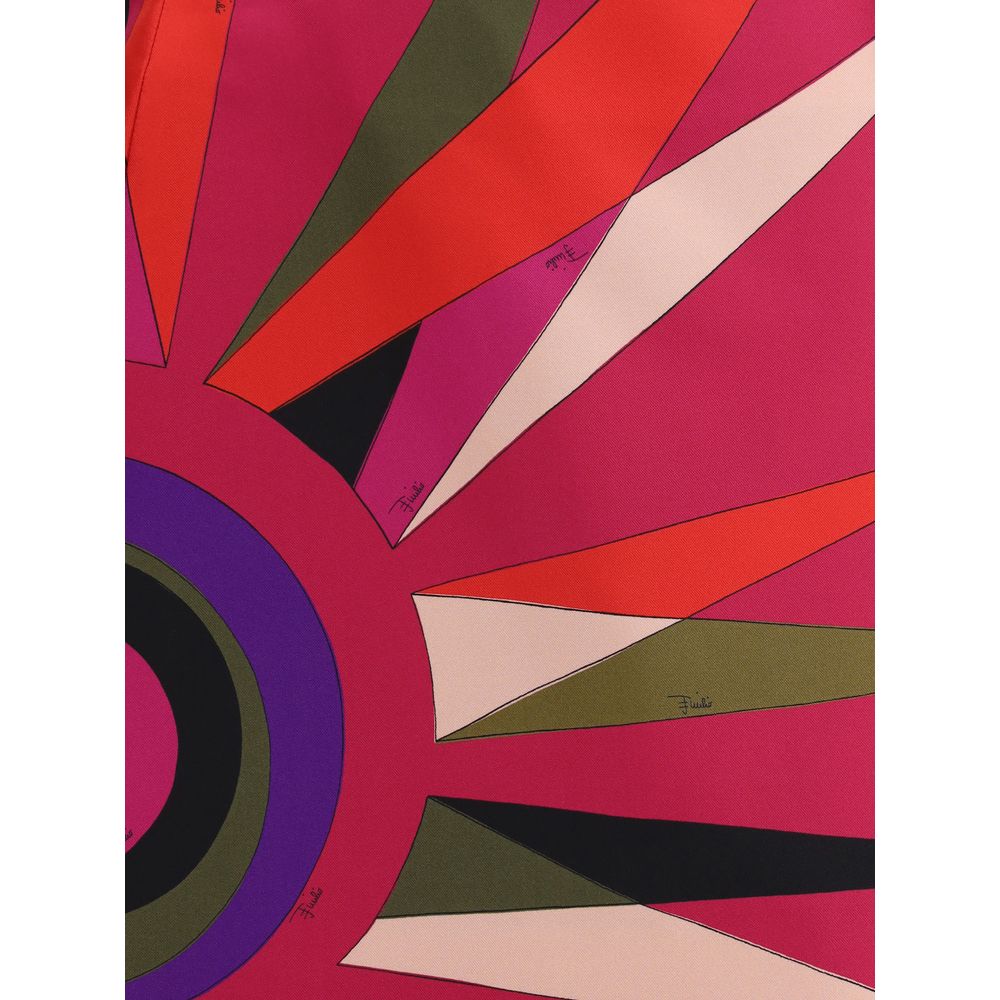 Multicolor Acetate Mini Skirt