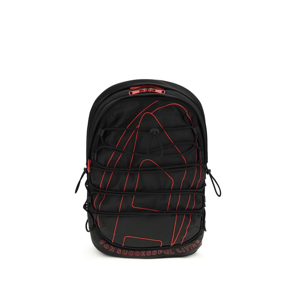 Black Polyester Backpack