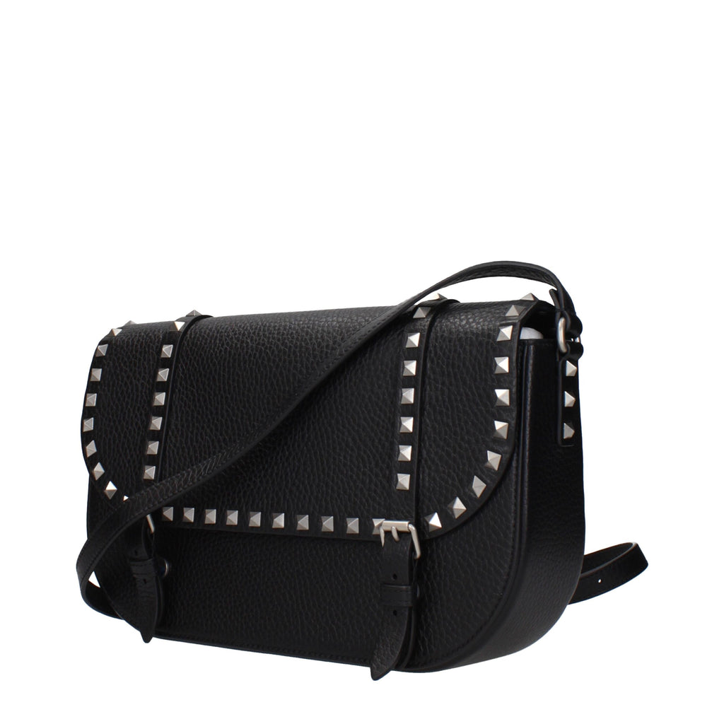 Black Leather Crossbody Bag