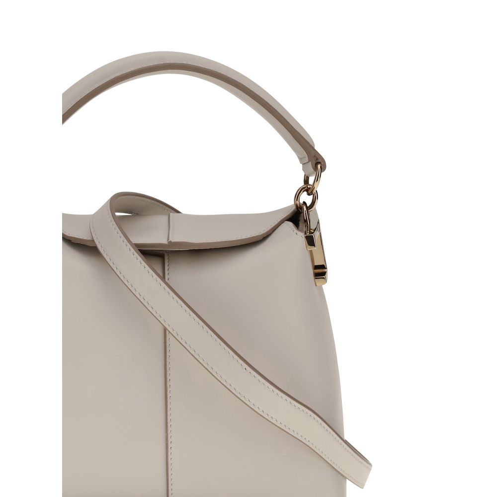 White Calf Leather Bos Taurus Shoulder Bag