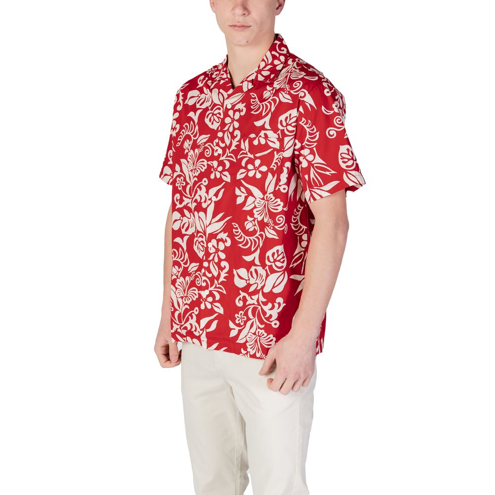 Red Cotton Shortsleeve Shirt