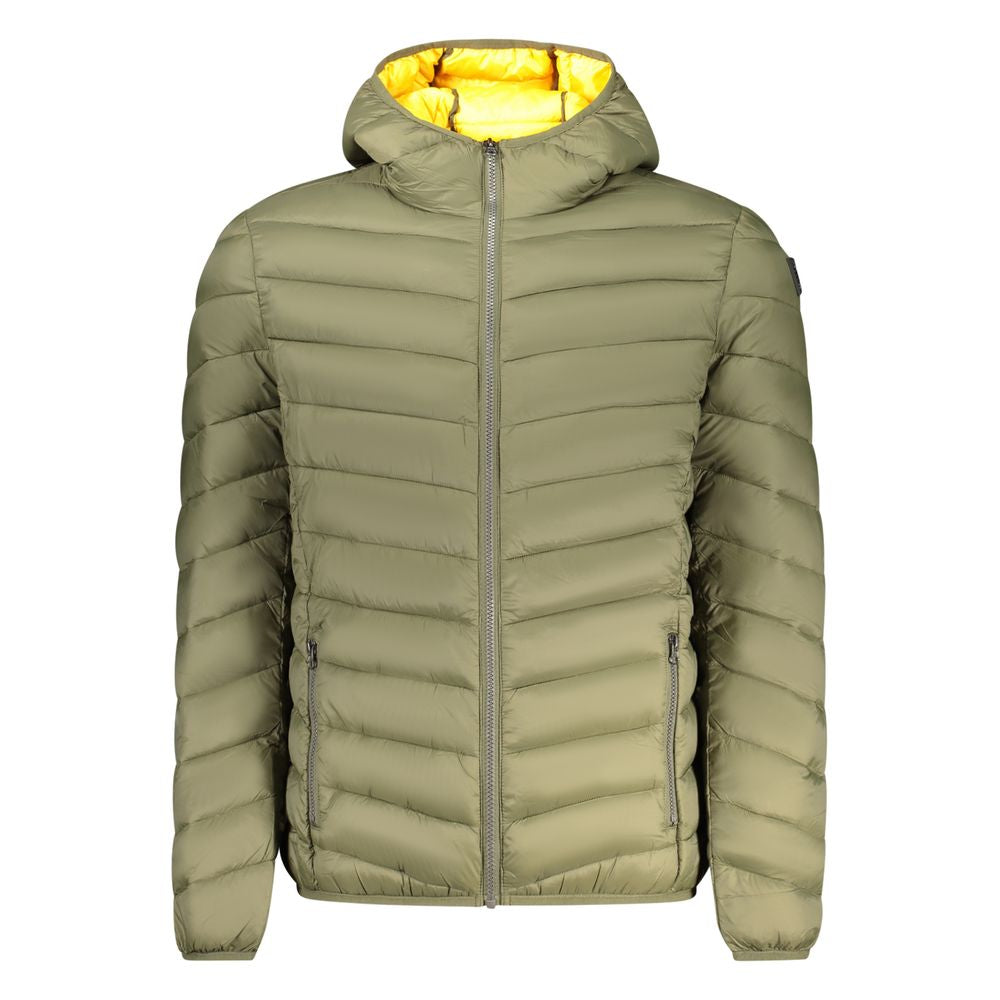 Green Polyamide Men Jacket