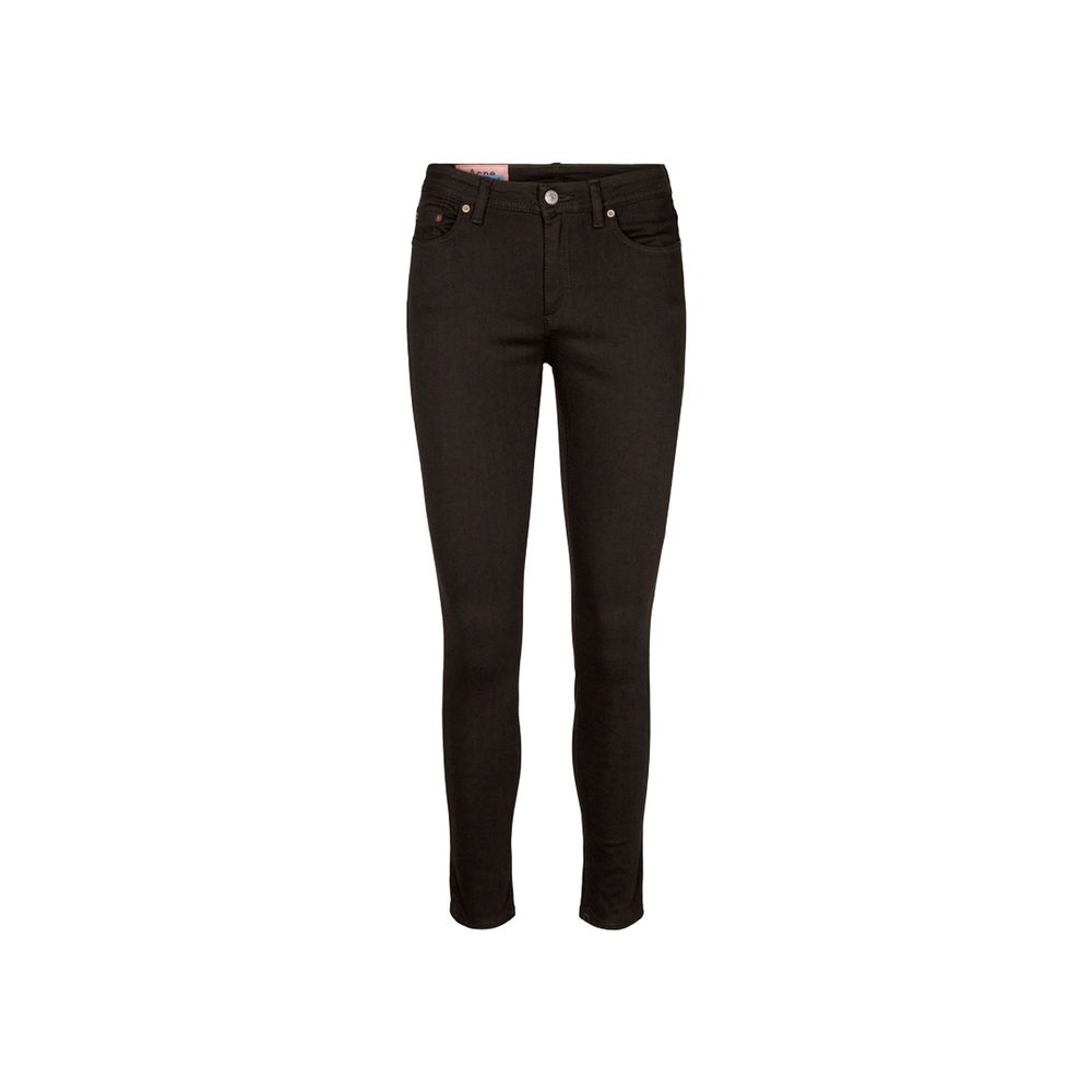 Black Cotton Skinny Jeans