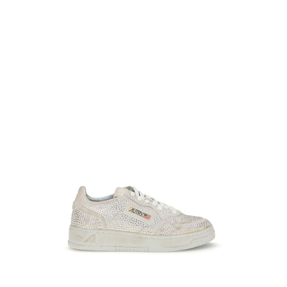 White Rubber Low Top Sneakers