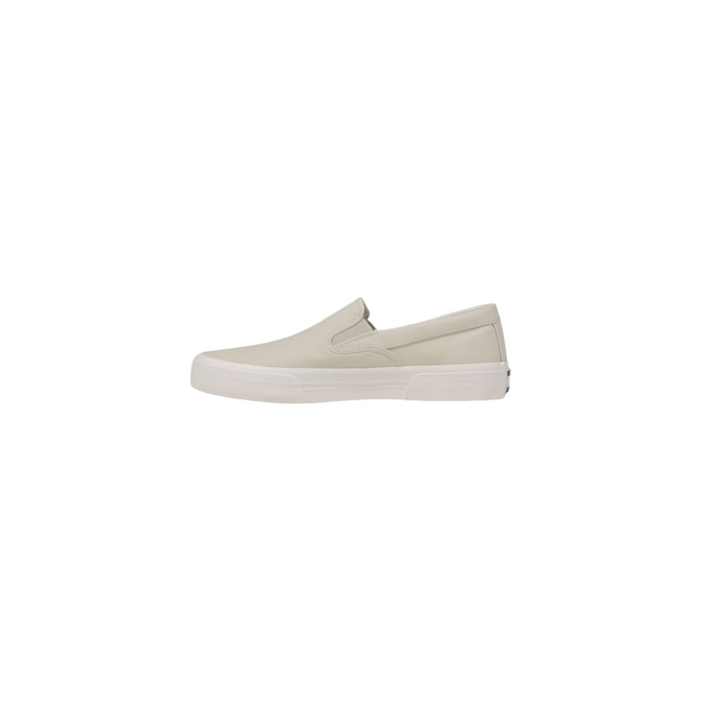 Beige Recycled Cotton Slip-On Loafers