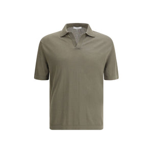 Green Cotton Polo Shirt