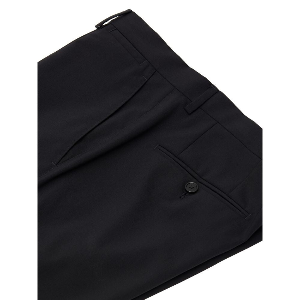 Black Wool Two-Piece Suit