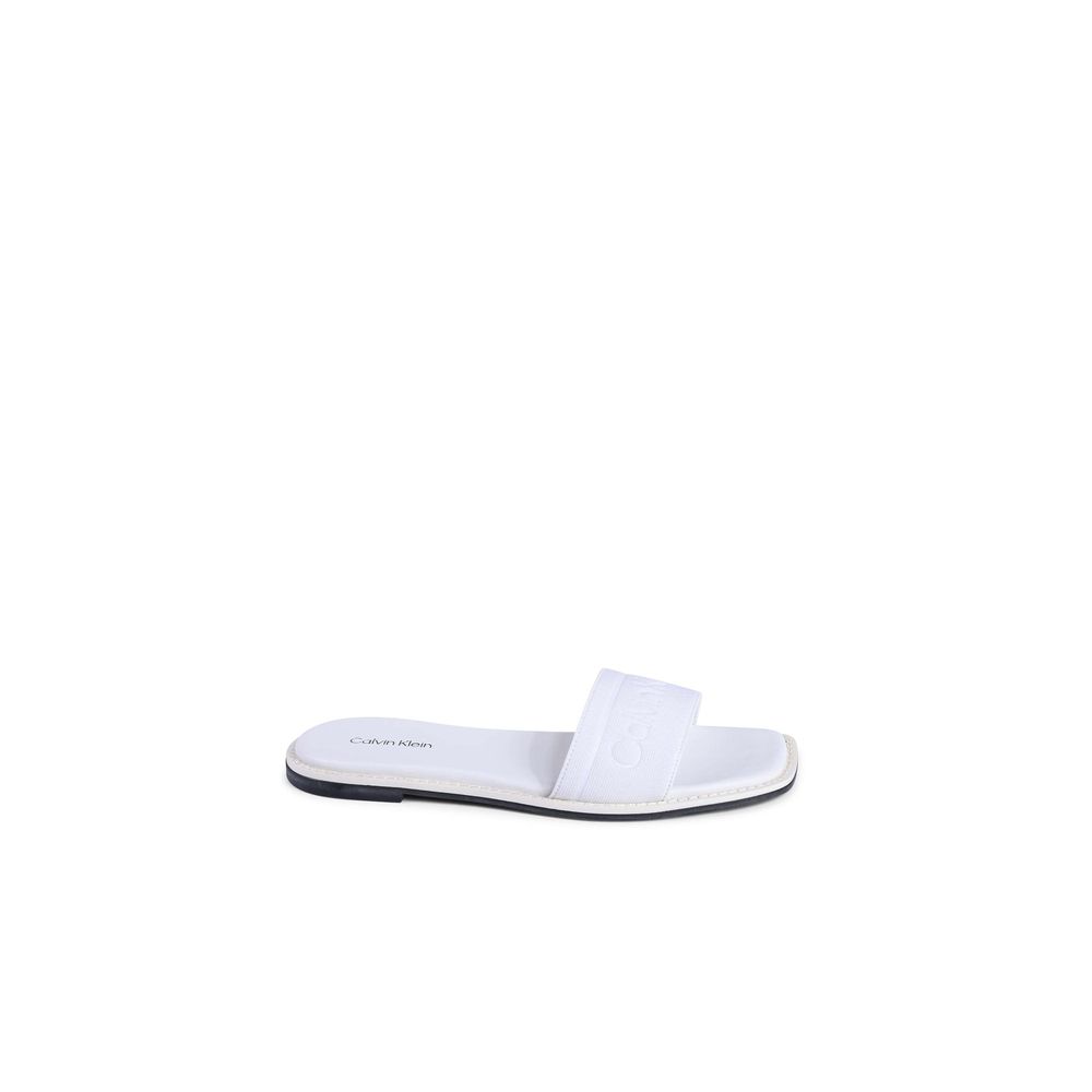 White Recycled Polyester Sandals