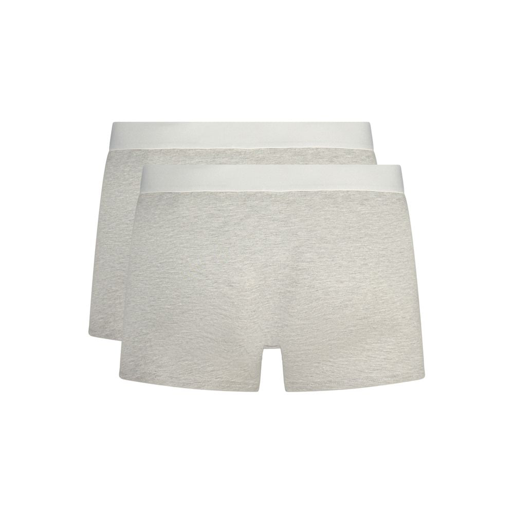 Gray Cotton Men Boxer