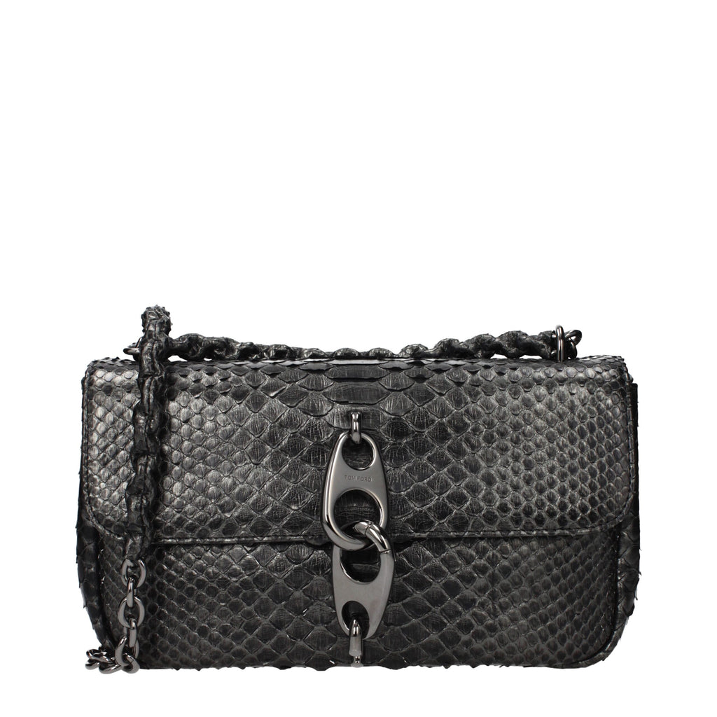 Gray Skin Shoulder Bag