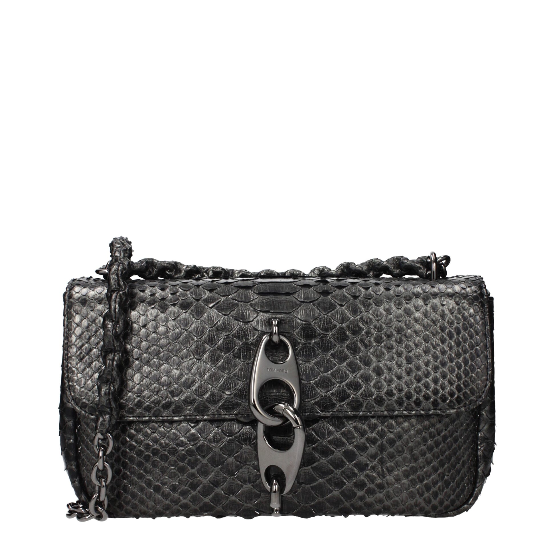 Gray Skin Shoulder Bag