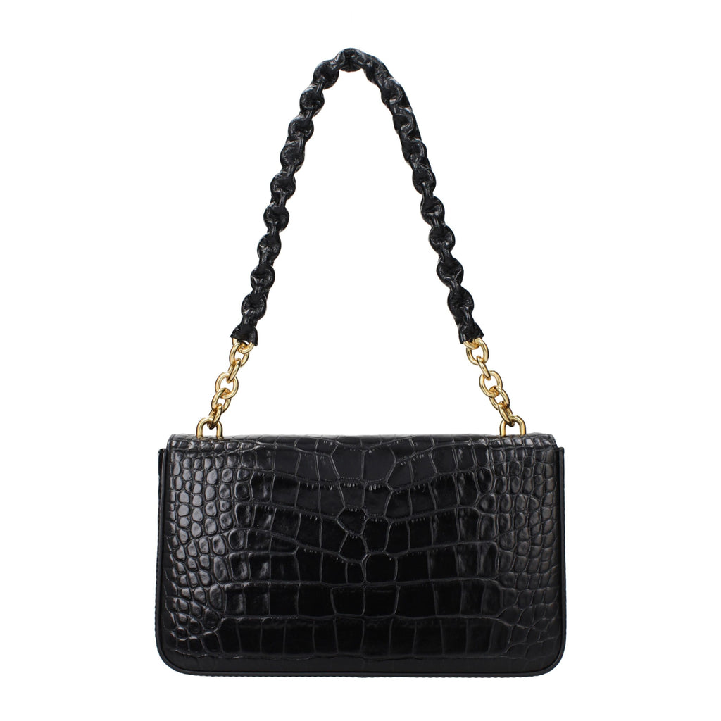 Black Leather Shoulder Bag