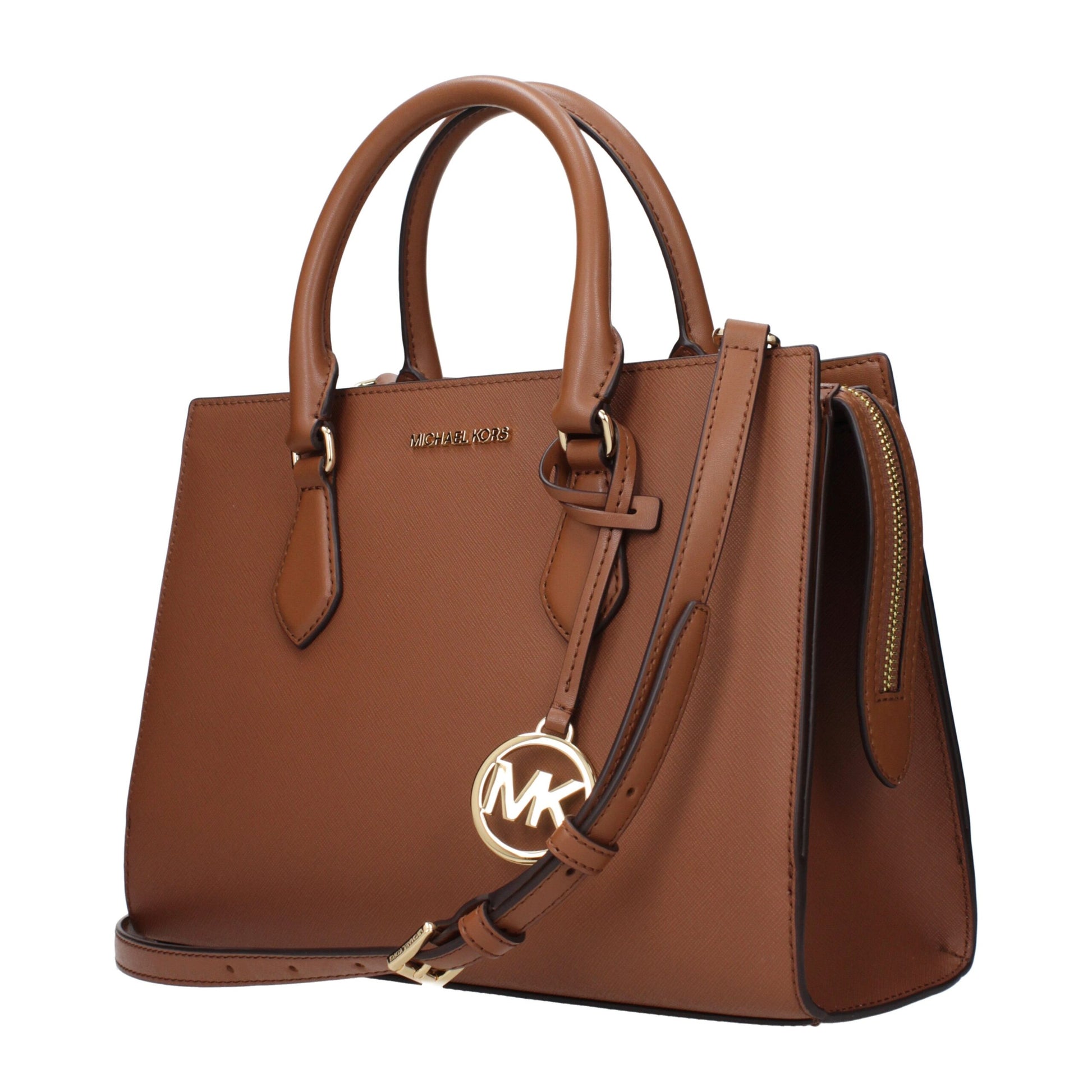Brown Fabric Handbag