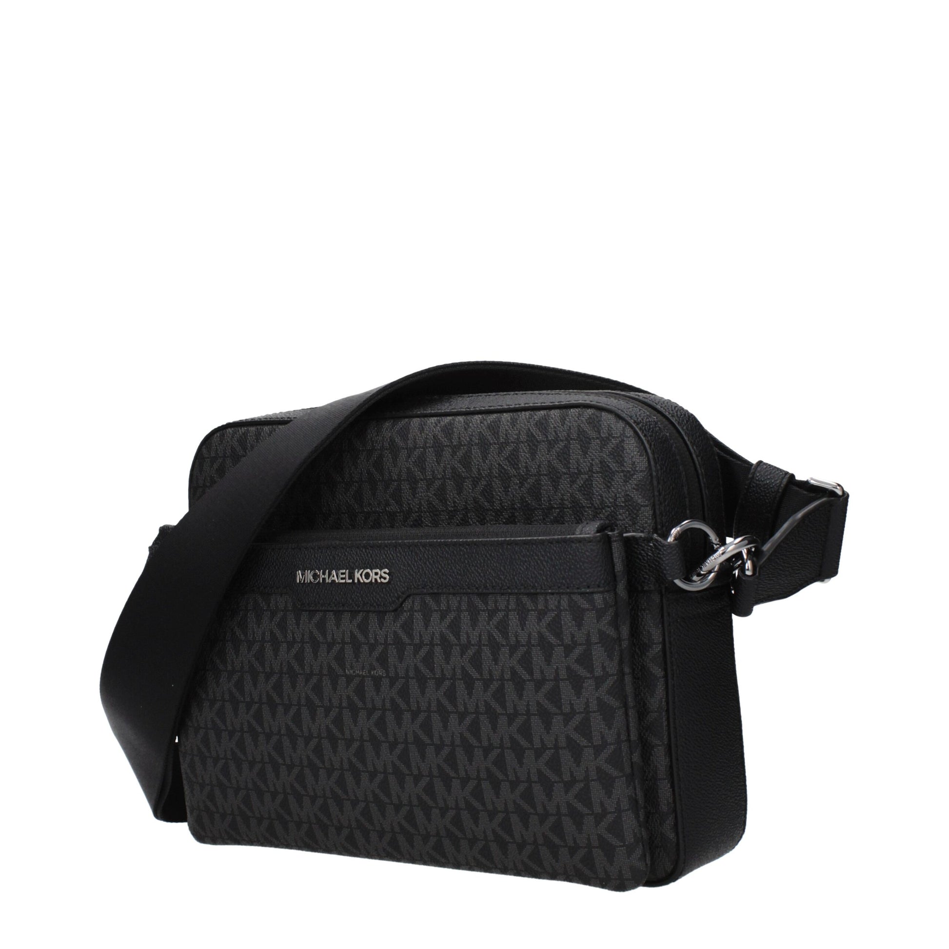 Black Fabric Crossbody Bag