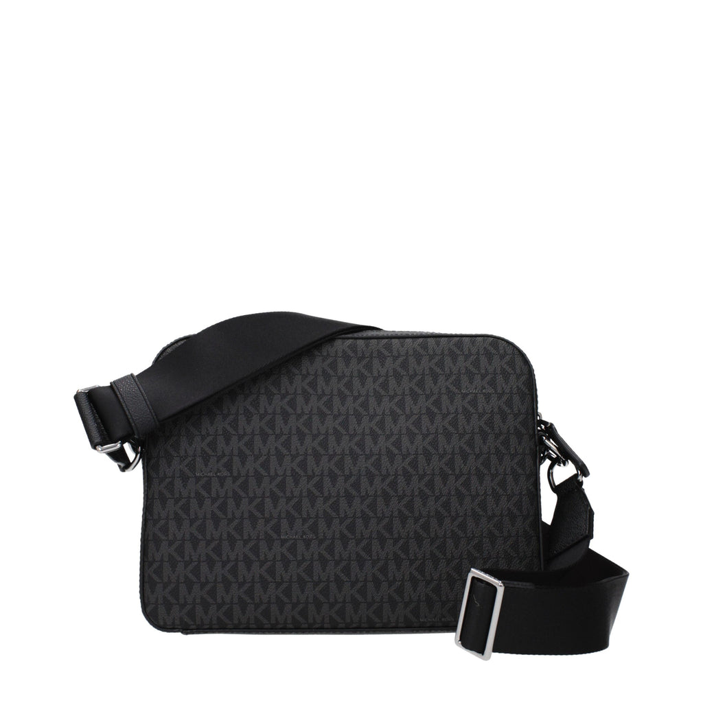 Black Fabric Crossbody Bag
