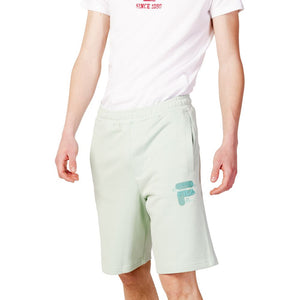 Green Cotton Bermuda Shorts