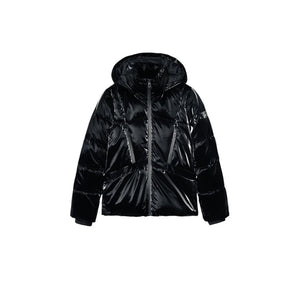 Black Polyester Coat