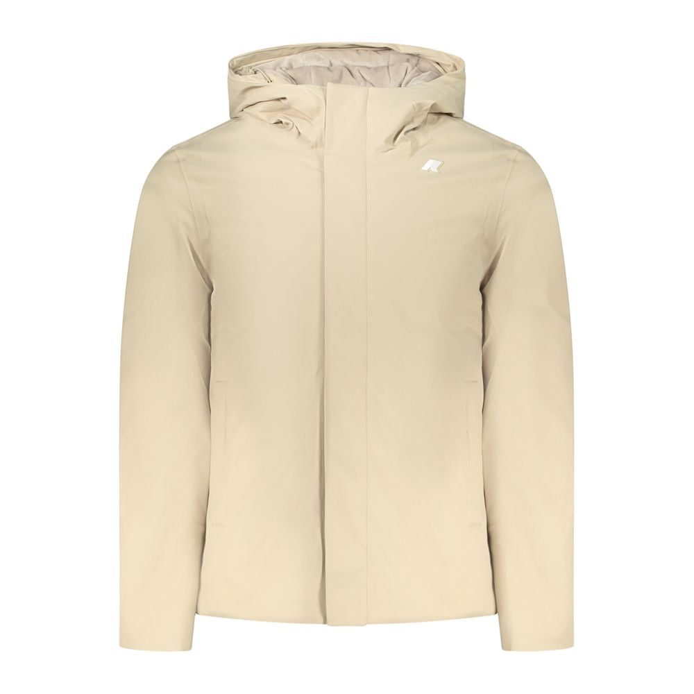Beige Polyester Jackets & Coat