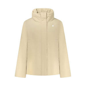 Beige Nylon Jackets & Coat