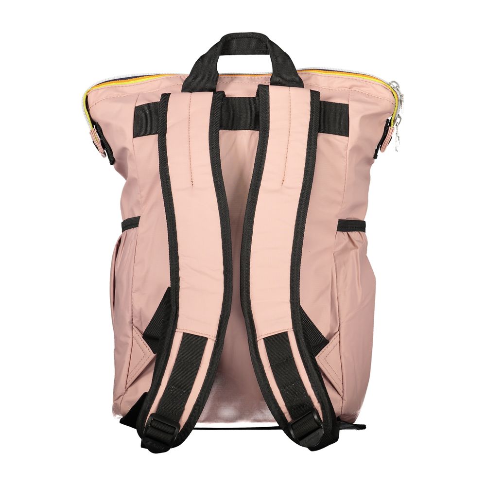 Pink Polyamide Unisex Backpack