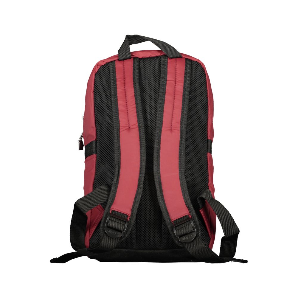 Red Polyamide Unisex Backpack