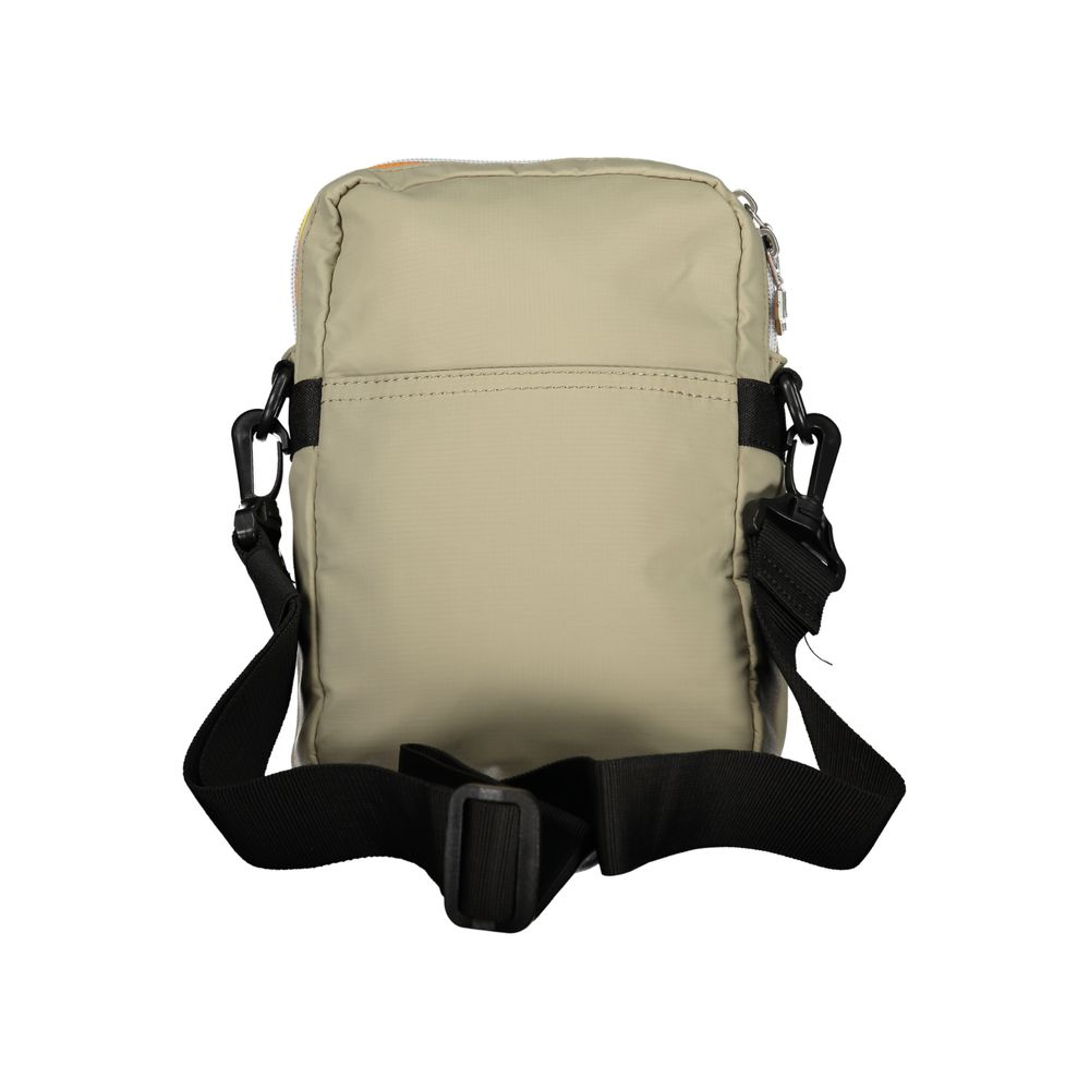 Gray Polyamide Men Shoulder Bag