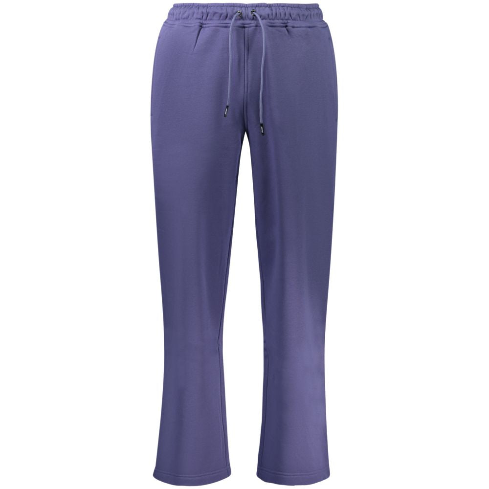 Blue Cotton Men Pant