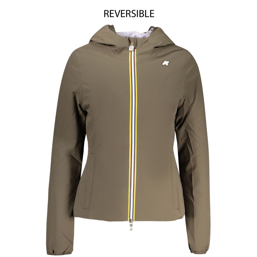 Brown Nylon Jackets & Coat